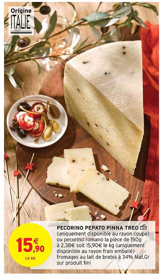 pecorino pepato pinna treo