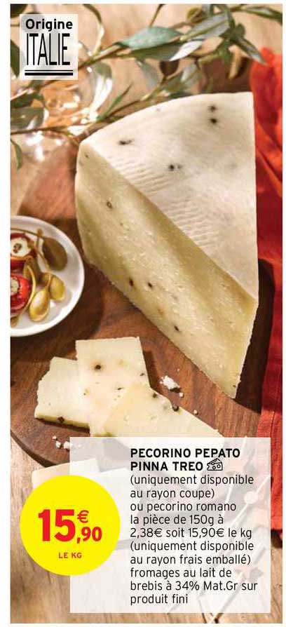 pecorino pepato pinna treo