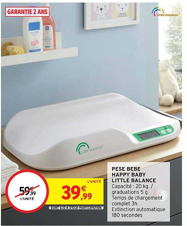 pèse bébé happy baby little balance
