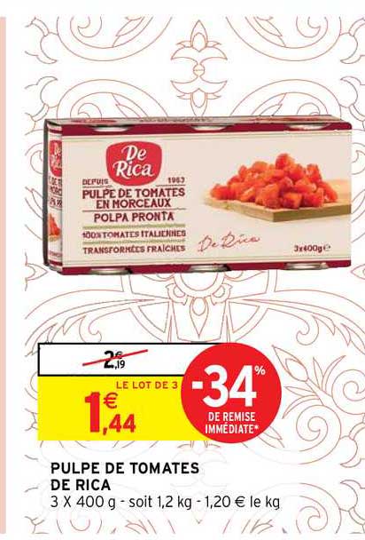 pulpe de tomates de rica