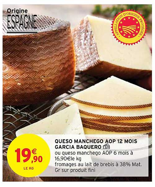 queso manchego aop 12 mois garcia  baquero