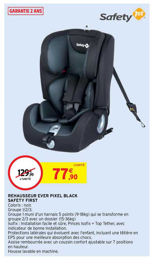 rehausseur ever pixel black safety first