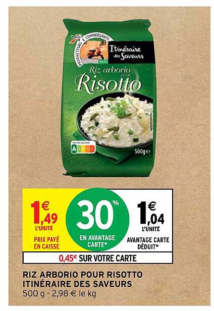 Riz Arborio Pour Risotto Itinéraire Des Saveurs