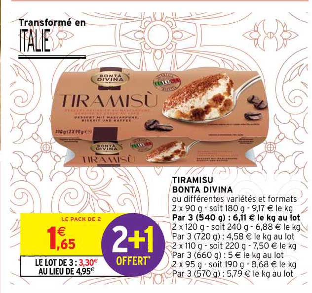 Tiramisu Bonta Divina