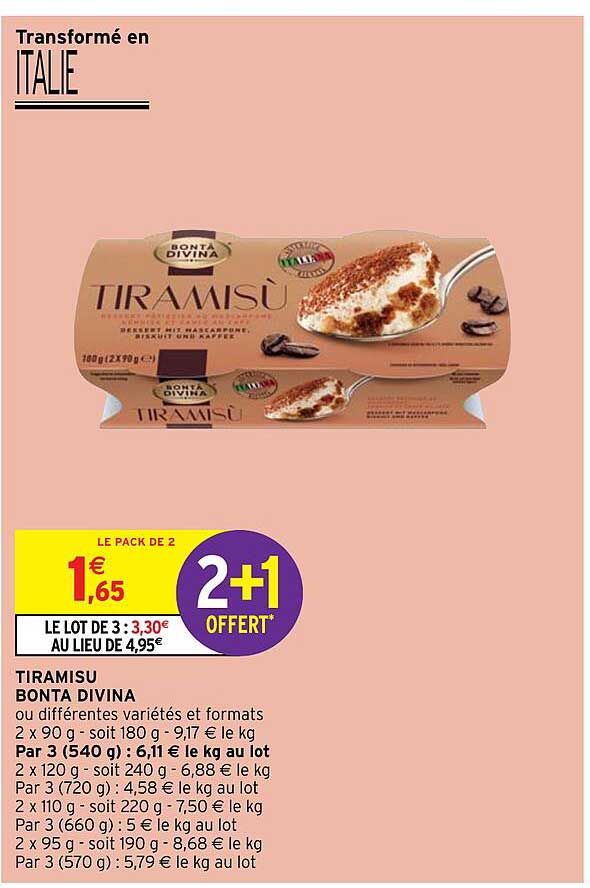 tiramisu bonta divina