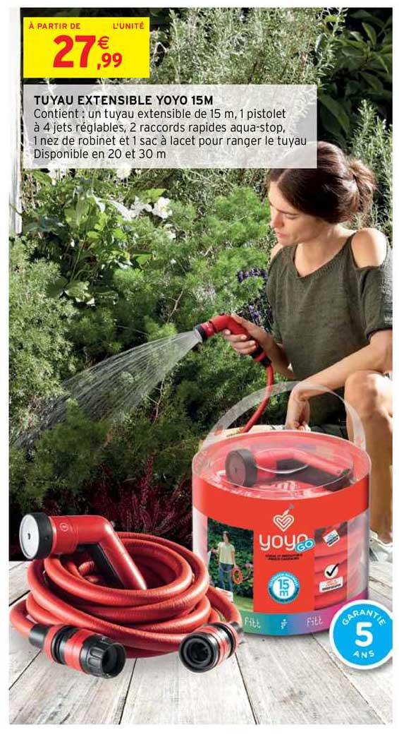 tuyau extensible yoyo 15m