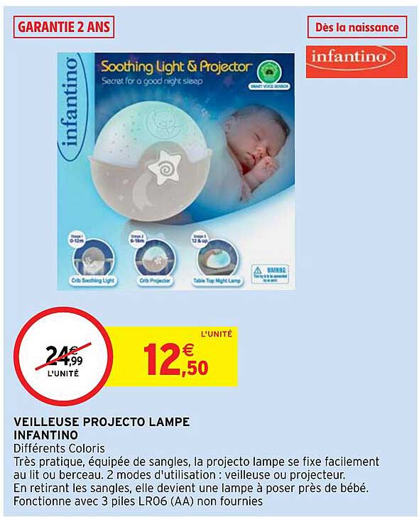 Veilleuse Projecto Lampe Infantino