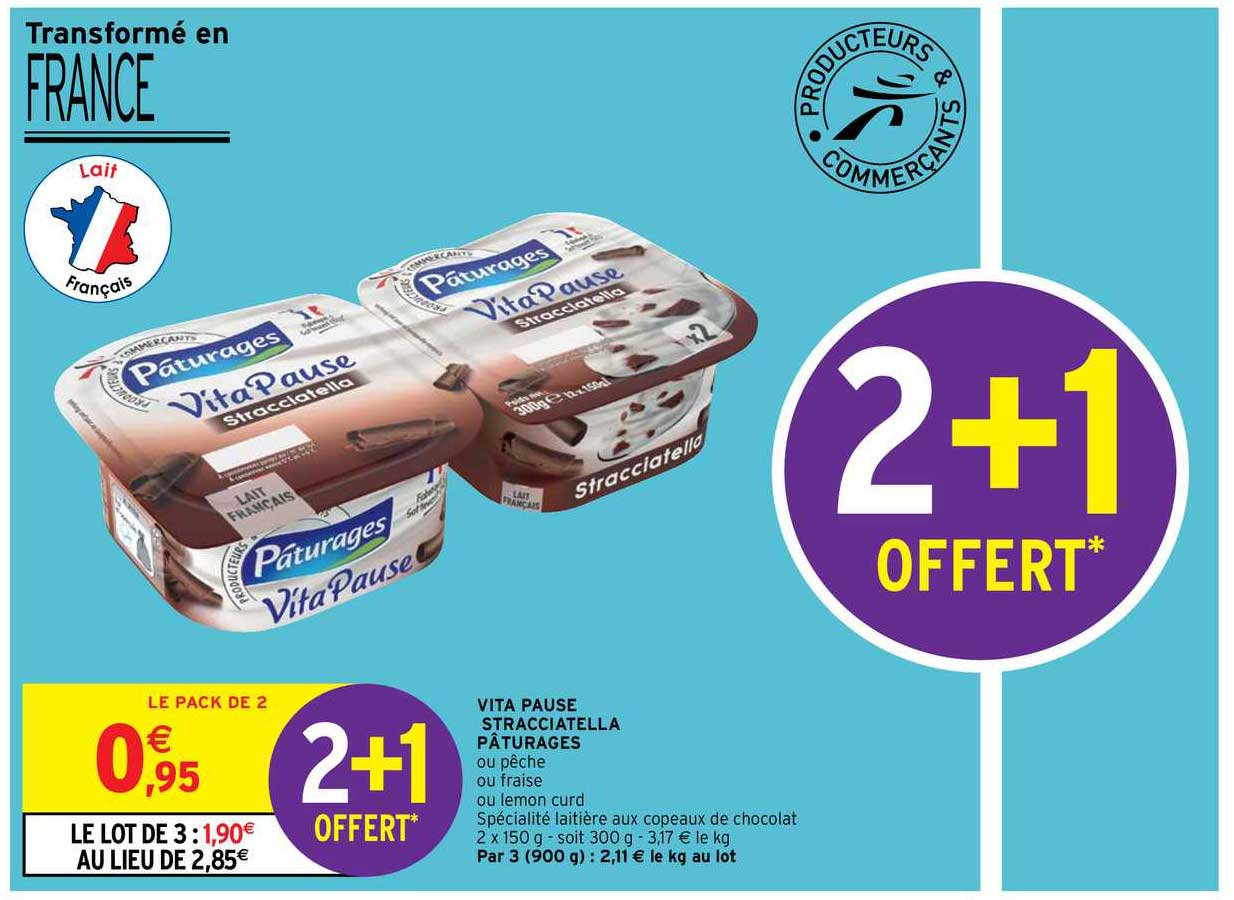 Vita Pause Stracciatella Pâturages