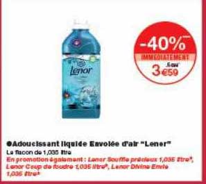 adoucissant liquide envolée d'air lenor