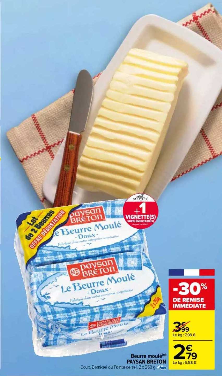 Beurre Moulé Paysan Breton