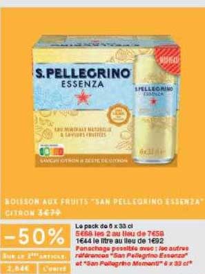 boissons aux fruits san pellegrino essenza