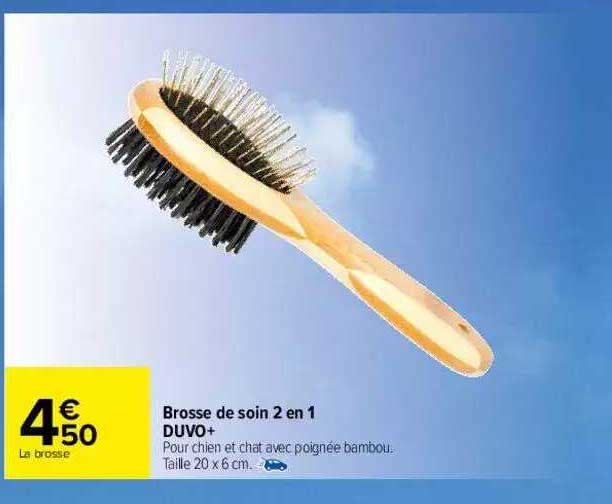 brosse de soin 2 en 1 duvo+