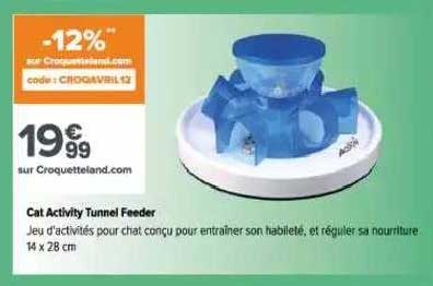 cat activity tunnel feeder