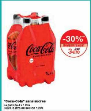 coca-cola sans sucres