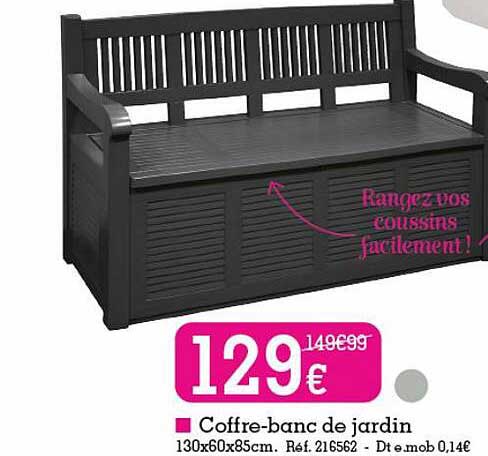 Coffre-banc De Jardin