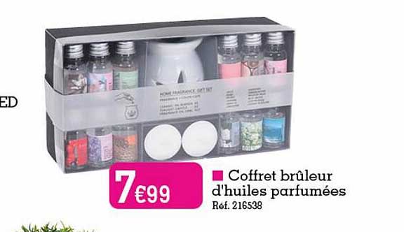 coffret brûleur d'huiles parfumées