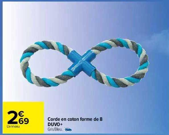 corde en coton forme de 8 duvo+