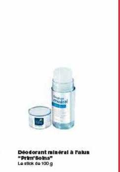 déodorant mineral à l'alun prim'soins