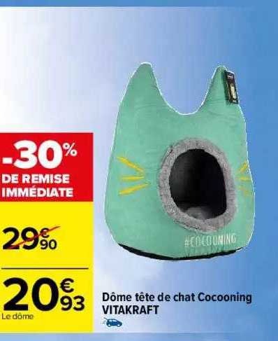 dôme tête de chat cocooning vitakraft