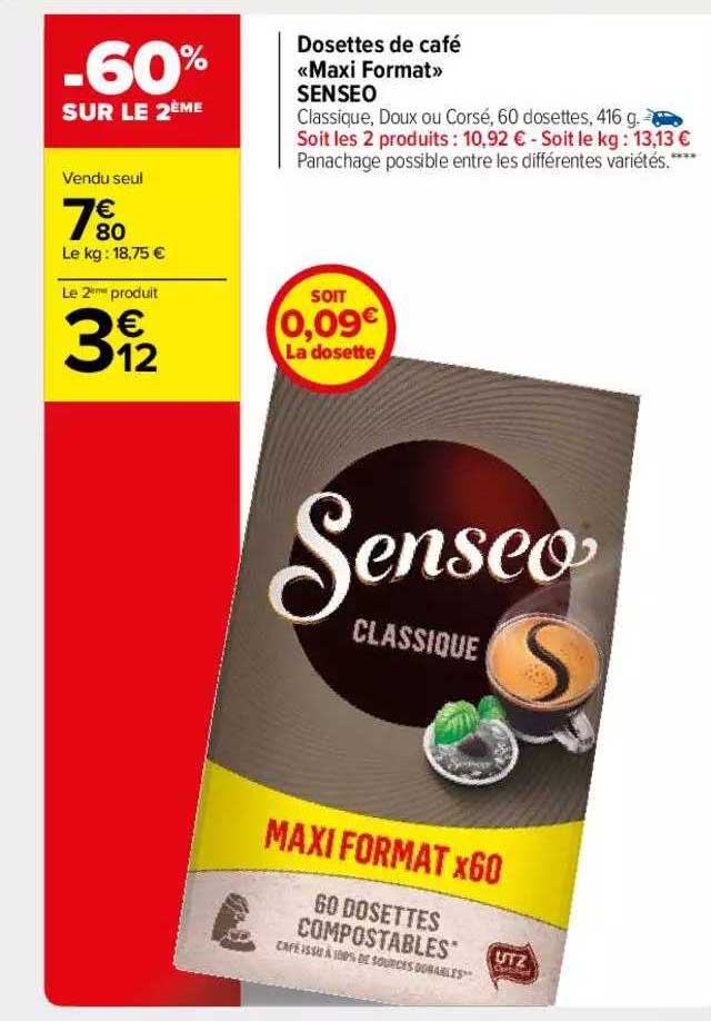 Dosettes De Café "maxi Format" Senseo