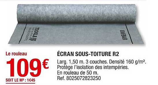 écran sous-toiture r2