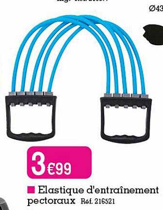 elastique d'entraînement pectoraux