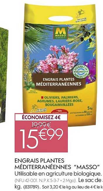 engrais plantes méditerranéennes masso