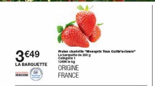 fraise charlotte monoprix tous cultiv-acteurs