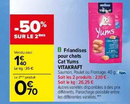 friandises pour chats cat yums vitakraft
