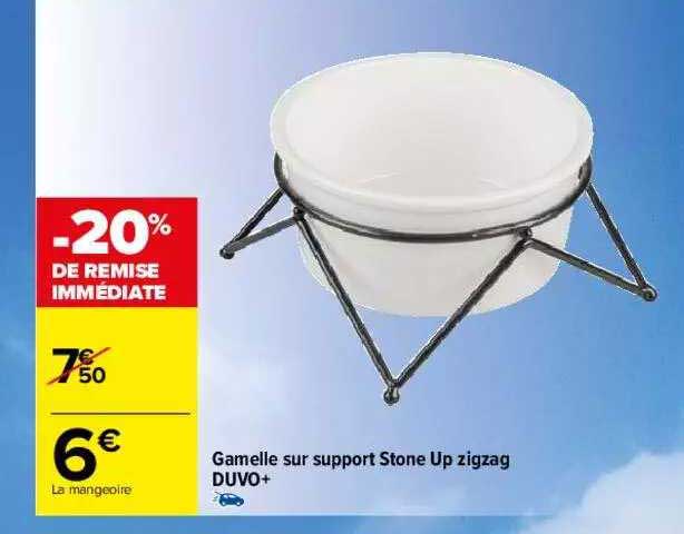 gamelle sur support stone up zigzag duvo+