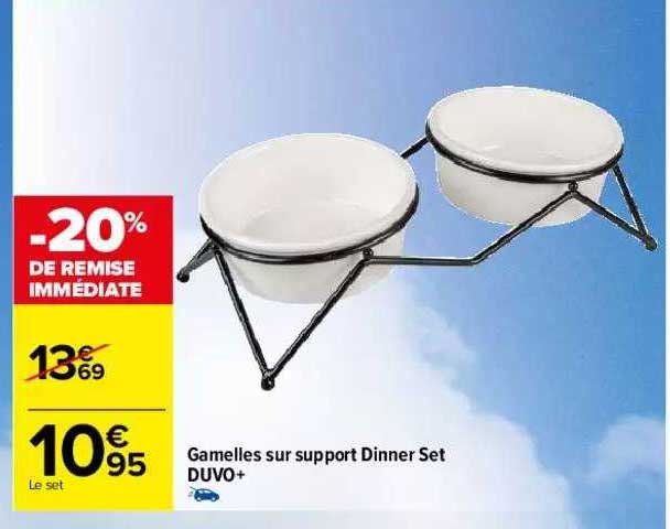 gamelles sur support dinner set