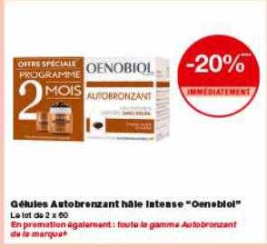 gélules autobronzant hale intense oenobiol