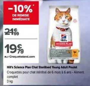 Hill's Science Plan Chat Sterilised Young Adult Poulet