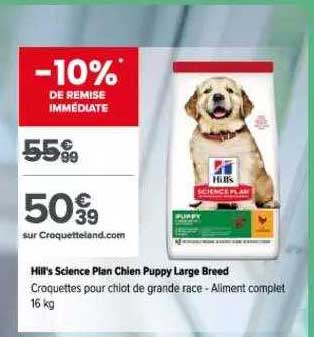 hill's science plan chien puppy large breed