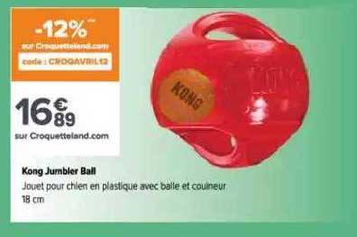 jouet pour chien en plastique avec balle et couineur kong