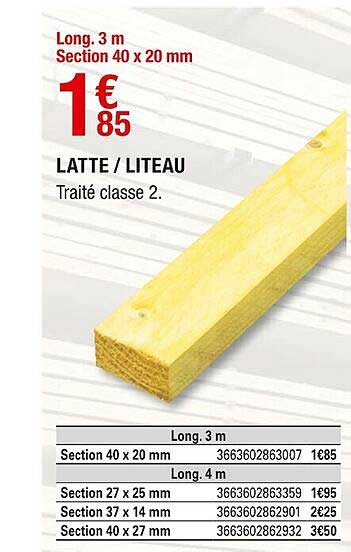 Latte - Liteau