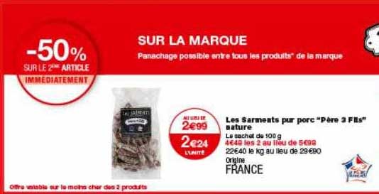 les sarments pur porc père 3 fils nature