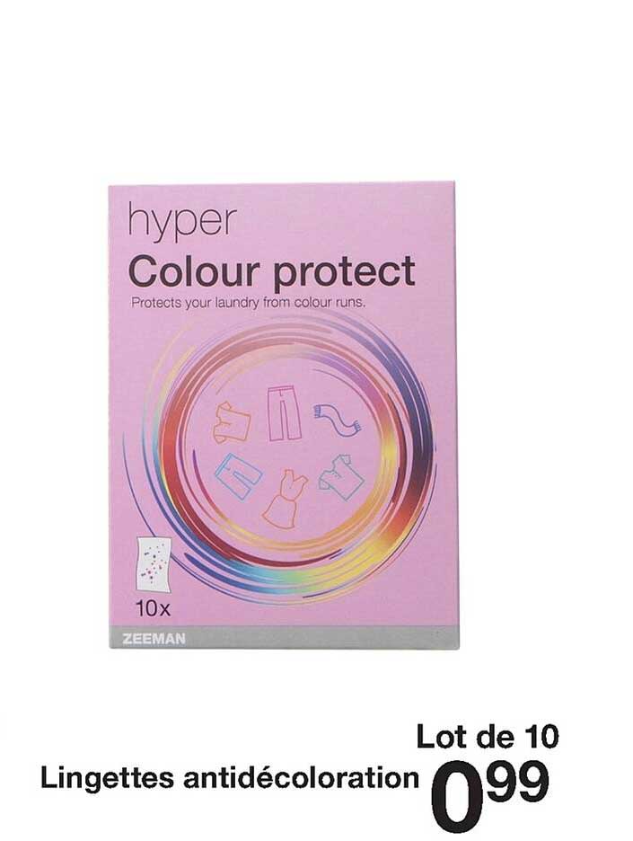 lingettes antidécoloration