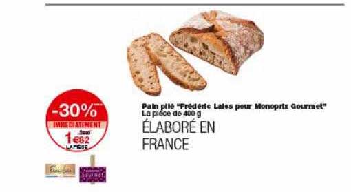 pain plié "frédéric lalos pour monoprix gourmet"