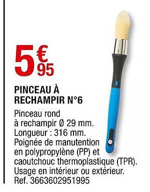 pinceau à rechampir n°6