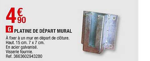 platine de départ mural