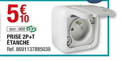 prise 2p-t étanche