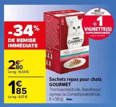 Sachets Repas Pour Chats Gourmet