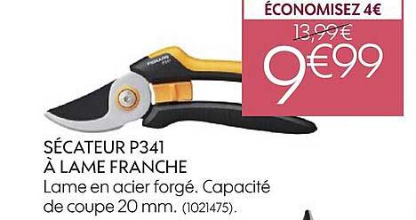 sécateur p341 à lame franche