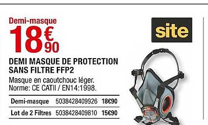 semi masque de protection sans filtre ffp2 site