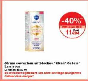 Sérum Correcteur Anti-taches Nivea Cellular Luminous