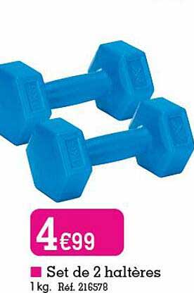 set de 2 haltères