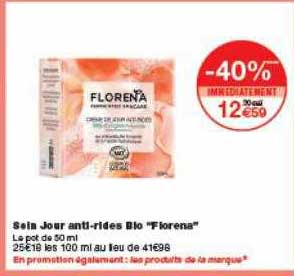 soin jour anti-rides bio florena