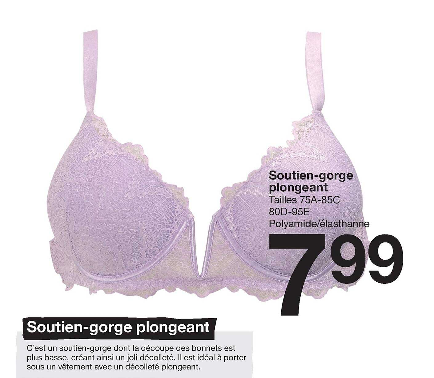 soutien-gorge plongeant