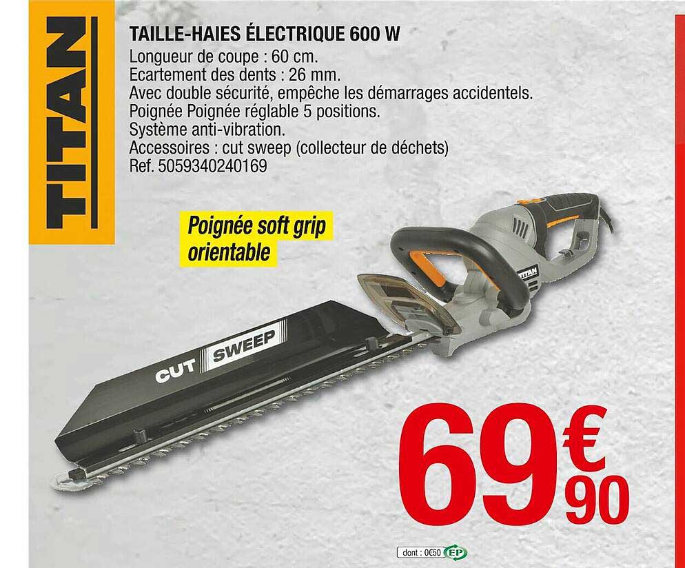 taille-haies électrique 600 w titan